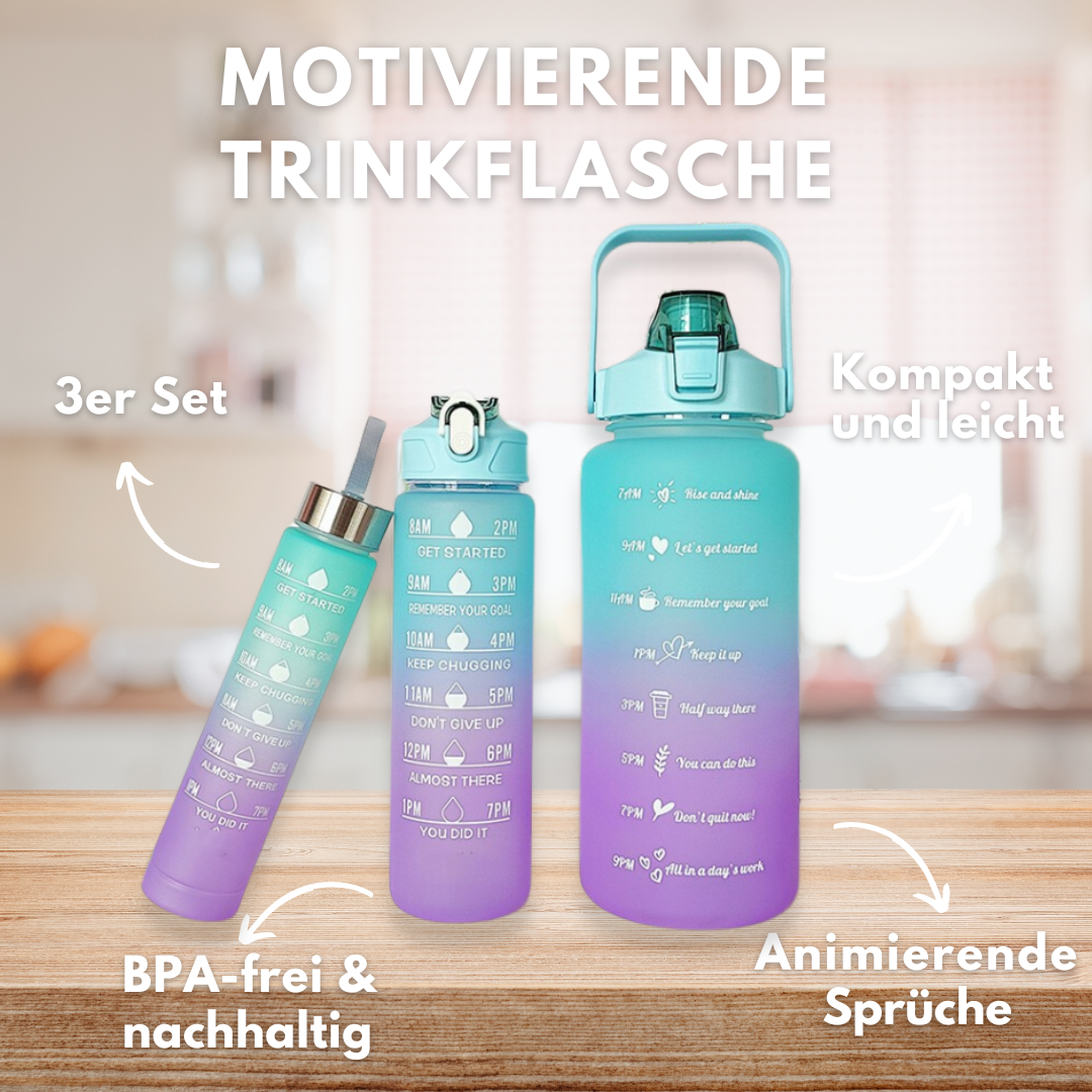 Trinkflaschen 3er Set