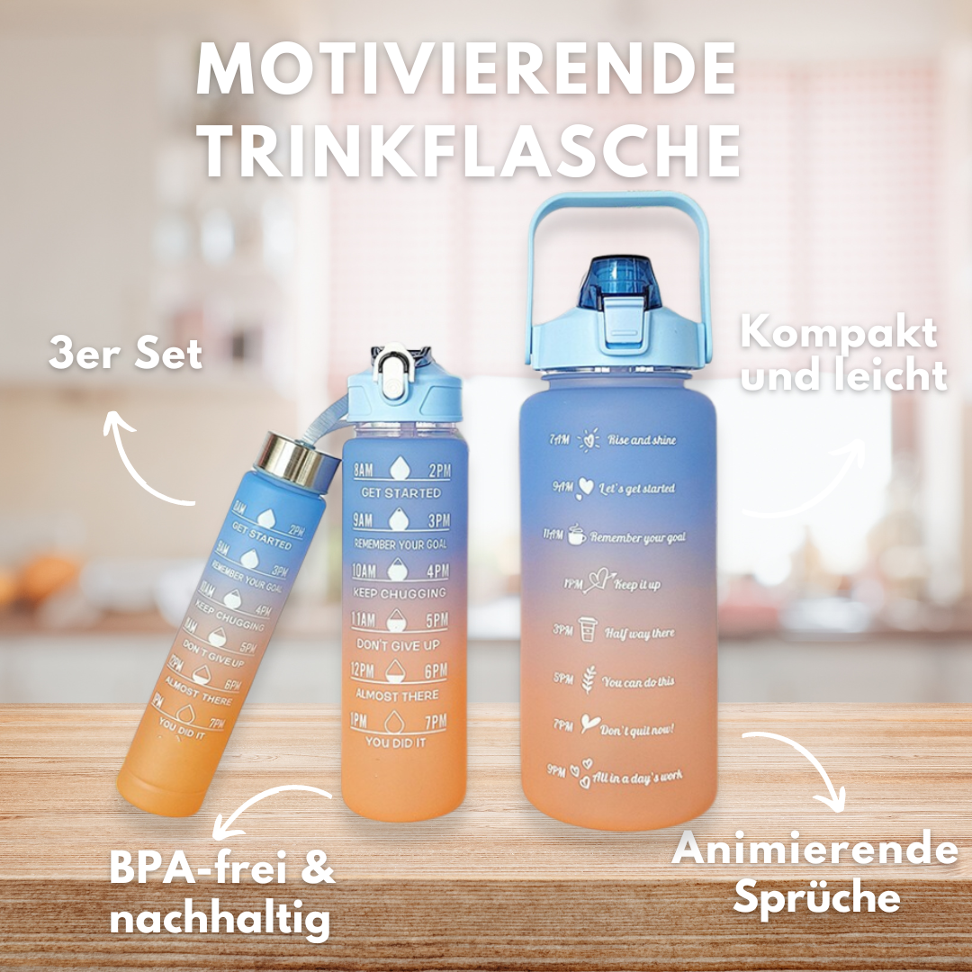 Trinkflaschen 3er Set